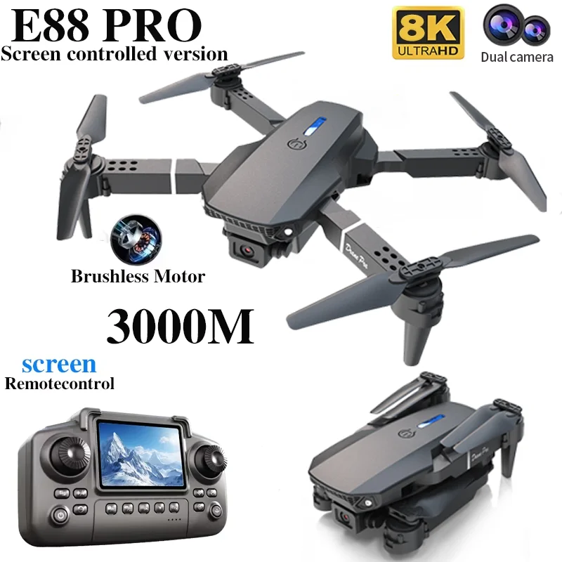 Profesyonel E88 PRO Drone, Ekr - Drone Camera Wide Angle incelemesi ve fiyatı