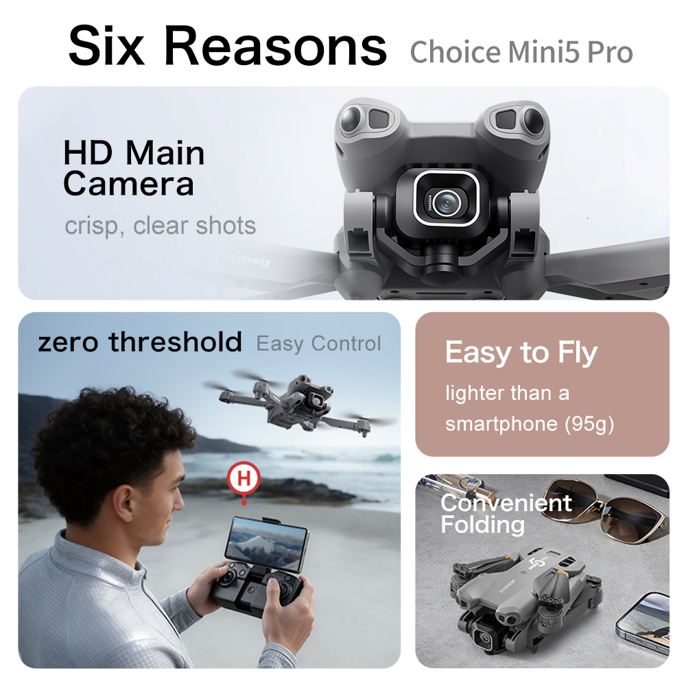 Orijinal Mini 5 Drone 8K HD Çi - Drone Camera Vlog incelemesi ve fiyatı